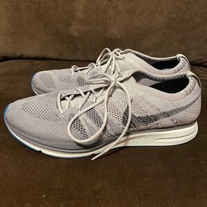 Nike Flyknit Trainer Sneakers Shoes Mens Size 11 US Atmosphere Gray Blue 45 EUR